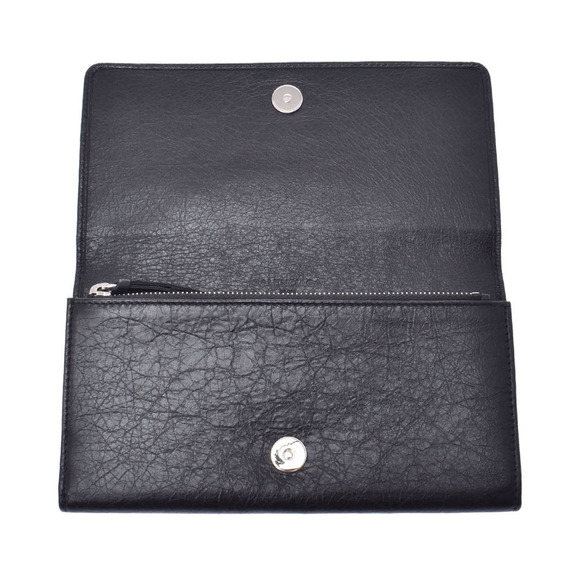 Balenciaga Money Black Leather Long Wallet - Picture 8 of 12